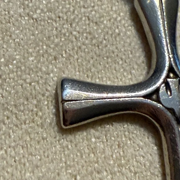 Retired James Avery Sterling Silver Descending Dove Serenity Cross Pendant EUC - Picture 10 of 14